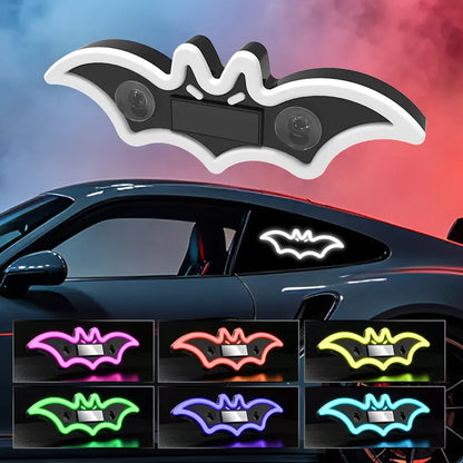 Joytutus Solar-Powered Wireless LED Neon Car Atmosphere Lamp - Triangular Heart Shape C-Pillar Interior Lighting, Eco-Friendly Modern Auto Accessory, Girly Car Accessory, Girly Car Accessorieshalloween-Appropriate Gift