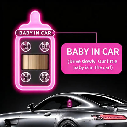 Joytutus Solar-Powered Wireless LED Neon Car Atmosphere Lamp - Triangular Heart Shape C-Pillar Interior Lighting, Eco-Friendly Modern Auto Accessory, Girly Car Accessory, Girly Car Accessorieshalloween-Appropriate Gift