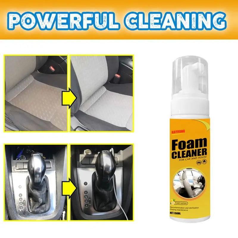 Multi-Purpose Foam Cleaner Spray for Car & Home Deep Cleaning Leather Seat Kitchen Bathroom Stain Remover Degreaser