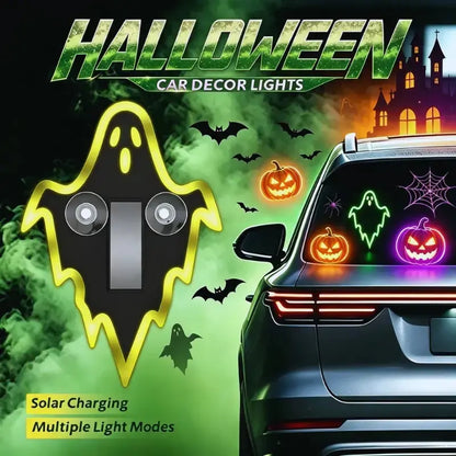 Joytutus Solar-Powered Wireless LED Neon Car Atmosphere Lamp - Triangular Heart Shape C-Pillar Interior Lighting, Eco-Friendly Modern Auto Accessory, Girly Car Accessory, Girly Car Accessorieshalloween-Appropriate Gift