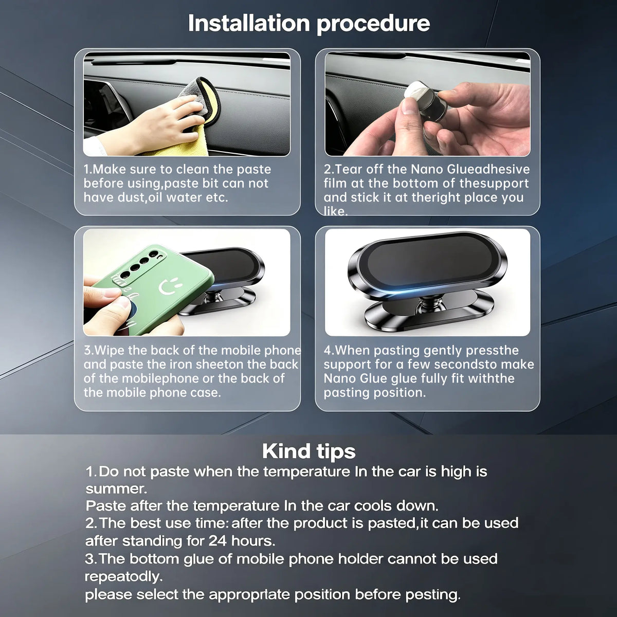 2/3PCS Magnetic Phone Holders to Tablet Mounts Car Phone Holder 2/3Pcs Car Magnetic Phone Holder Mount Universal Suction Cup Navigation Support Adjustable 360 Rotation for Automotive Supplies Phone Holder for Car