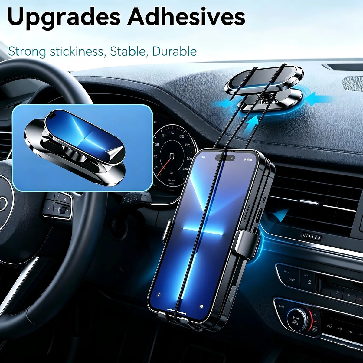 2/3PCS Magnetic Phone Holders to Tablet Mounts Car Phone Holder 2/3Pcs Car Magnetic Phone Holder Mount Universal Suction Cup Navigation Support Adjustable 360 Rotation for Automotive Supplies Phone Holder for Car