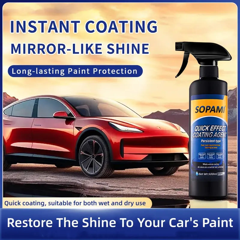 SOPAMI Automotive Protective Coating Spray - DIY Car Care Liquid for Cars, Dust-Proof, Glaze Finish, Long-Lasting Shine, Paint Restoration, Washing Maintenance Solution with Lasting Paint Coat