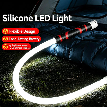 Bendable LED Flashlight Stick – 27" Flexible Rechargeable LED Work Light, High Lumen Hands-Free Inspection Light for Car Repair, under Hood, Garage, Mechanic, DIY, Camping & Emergency Roadside