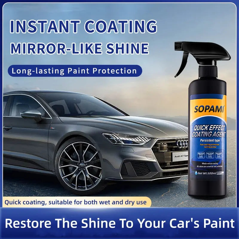SOPAMI Automotive Protective Coating Spray - DIY Car Care Liquid for Cars, Dust-Proof, Glaze Finish, Long-Lasting Shine, Paint Restoration, Washing Maintenance Solution with Lasting Paint Coat